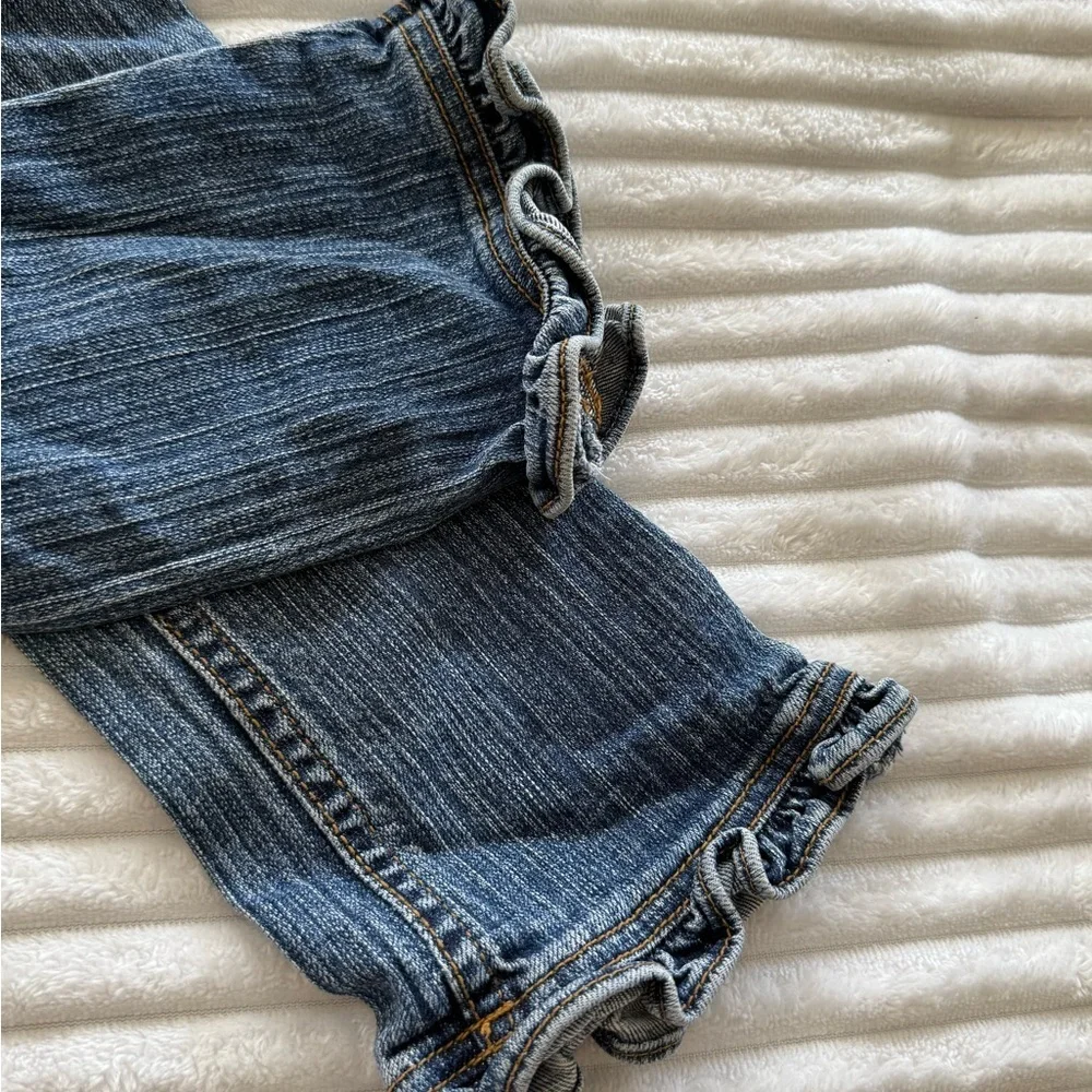 The Children's Place Denim Ruffle Hem Jeans